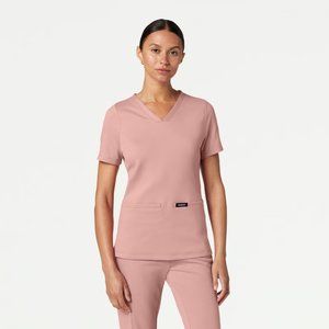 NWT Jaanuu Newland Essential Scrubs Set - Medium - Mauve - MSRP $82